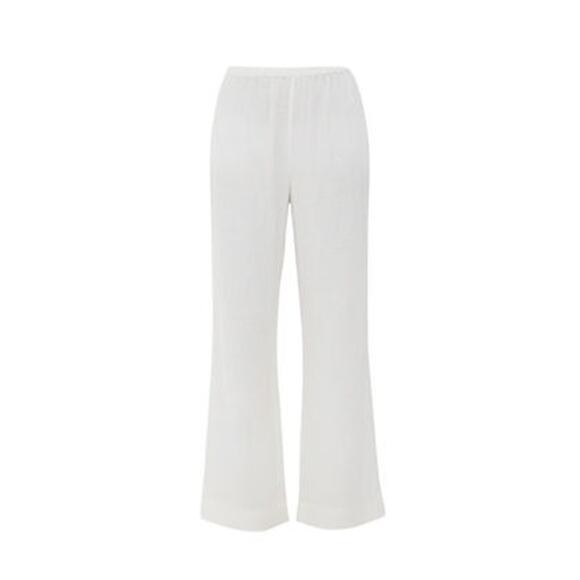 TUCKERNUCK Ivory Linen Anya Pants Size S NWT Retail $168 Tuckernuck - Picture 7 of 7
